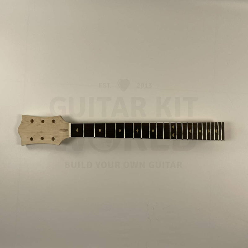 Hollow body guitar kit engineered ebony fretboard with diamond inlays
