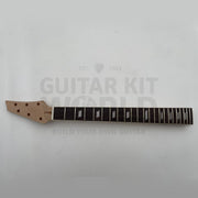 Mahogany Hookline neck: bound rosewood fretboard, 22 frets, parallelogram inlays - Guitar Kit World
