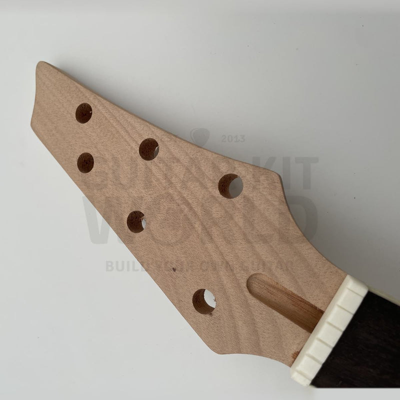Unfinished 3+3 Hookline headstock with pre-drilled tuner holes - Guitar Kit World