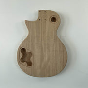 Guitar Kit World - LP-style DIY Guitar Kit - Guitar body back view showing control cavity and wood grain