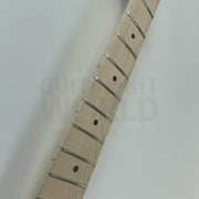 Guitar Kit World - LP-style DIY Guitar Kit - Fretboard closeup showing inlays and frets