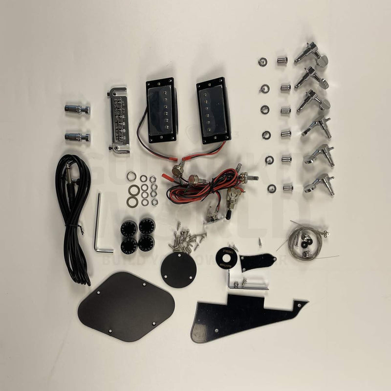 Guitar Kit World - LP-style DIY Guitar Kit - Hardware and electronics components