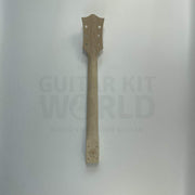 Guitar Kit World - LP-style DIY Guitar Kit - Neck back view showing wood grain