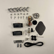 Guitar Kit World - PR-style Semi-Hollow DIY Guitar Kit - Hardware and electronics components