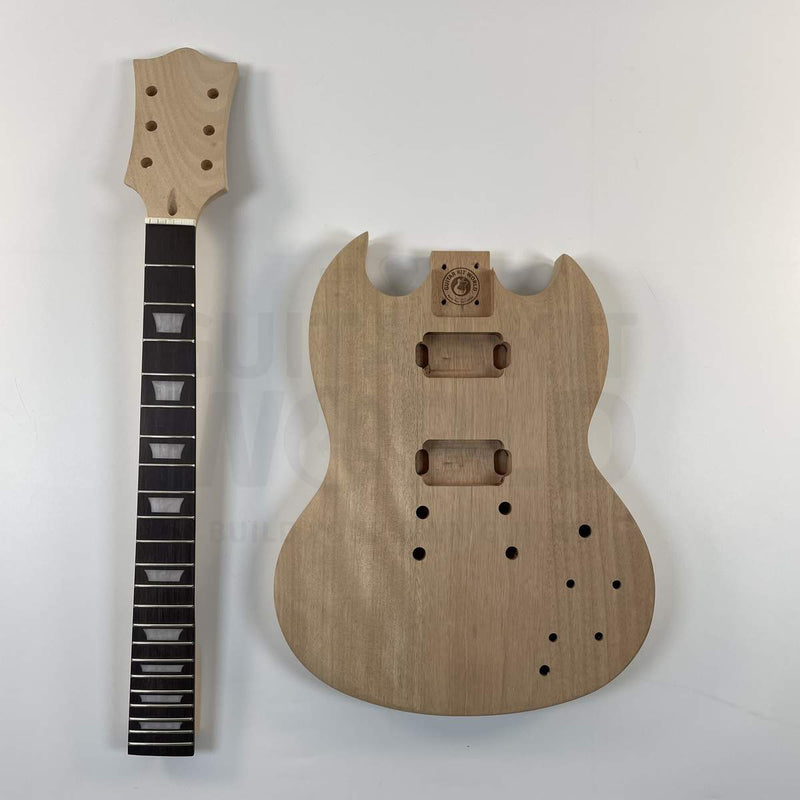 Guitar Kit World - G1-style DIY Guitar Kit - Body and neck overview