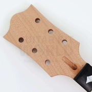 Mahogany headstock with 3+3 tuner holes and pre-installed black nut