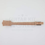 Back of the mahogany set neck and heel with GKW stamp