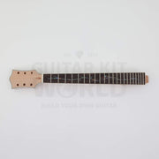 Single-cutaway guitar kit neck with Abalone Pearloid Vinework inlay on a rosewood fretboard, 22 frets