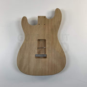 Guitar Kit World - ST Style DIY Guitar Kit - Guitar body back view showing wood grain