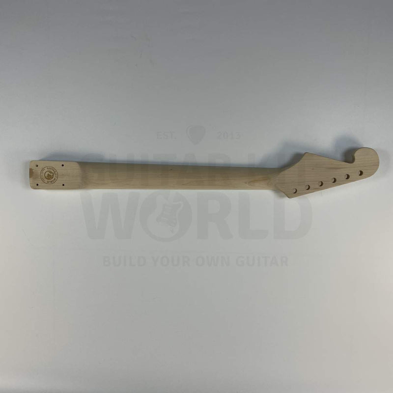 Guitar Kit World - ST Style DIY Guitar Kit - Neck back view showing wood grain
