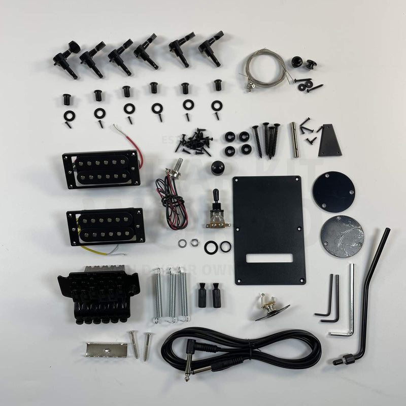 Guitar Kit World - Super ST-style Tree of Life DIY Guitar Kit - Hardware and electronics components