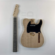 Mahogany TE Guitar Kit w/ Rosewood Fretboard, Pre-wired Electronics
