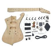 7-string Hookline Guitar Kit with Basswood Body and Maple Neck with Skunk Stripe