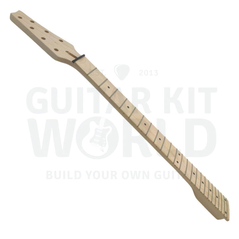 7-string Hookline Guitar Kit with Basswood Body and Maple Neck with Skunk Stripe