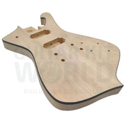 7-string Hookline Guitar Kit with Basswood Body and Maple Neck with Skunk Stripe