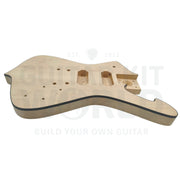 7-string Hookline Guitar Kit with Basswood Body and Maple Neck with Skunk Stripe