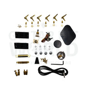 Mahogany Body Hookline Guitar Kit with Maple Neck and Ebony Fretboard