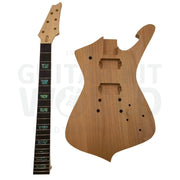 Mahogany Body Hookline Guitar Kit with Maple Neck and Ebony Fretboard