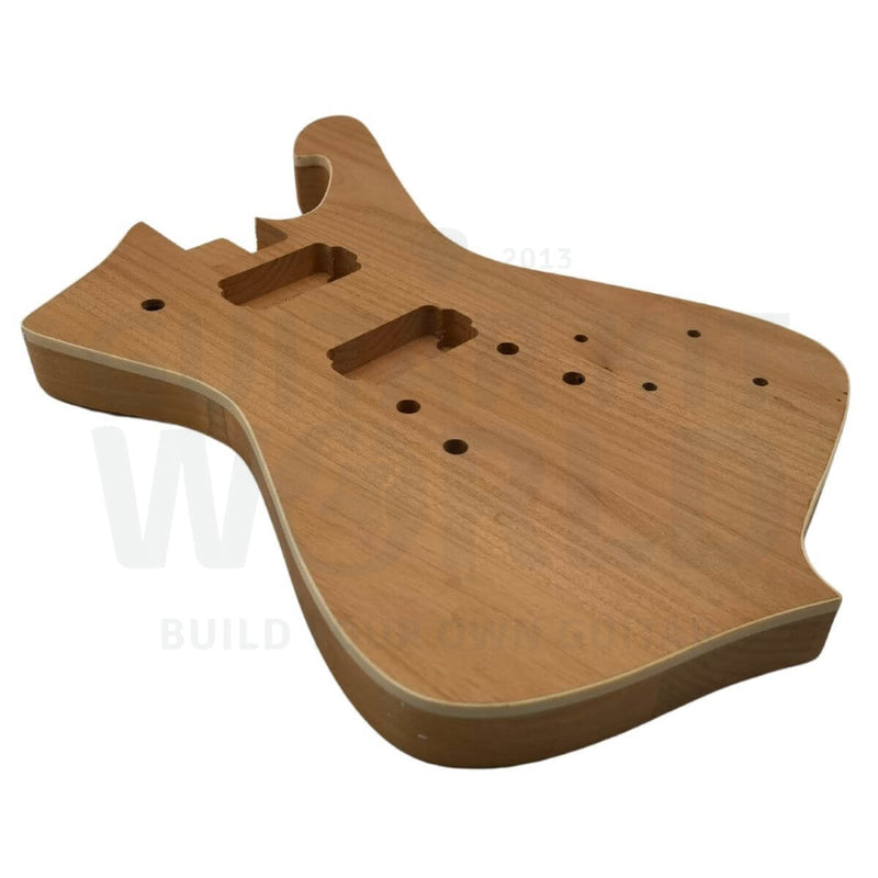 Mahogany Body Hookline Guitar Kit with Maple Neck and Ebony Fretboard