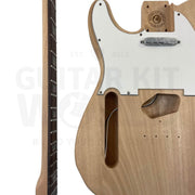 Left-Hand TE Guitar Kit with Mahogany Body, Rosewood Fretboard - Guitar Kit World