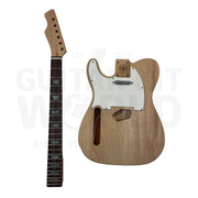 Left-Hand TE Guitar Kit with Mahogany Body, Rosewood Fretboard - Guitar Kit World
