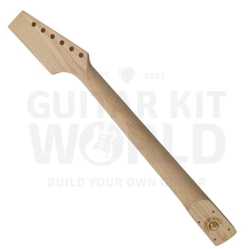 Thin Semi-Hollow Ash Body T-Style Guitar Kit With Spalted Maple Veneer