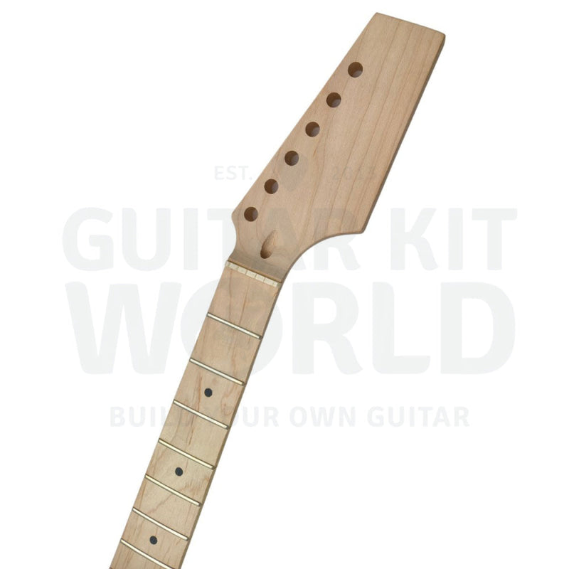 Thin Semi-Hollow Ash Body T-Style Guitar Kit With Spalted Maple Veneer