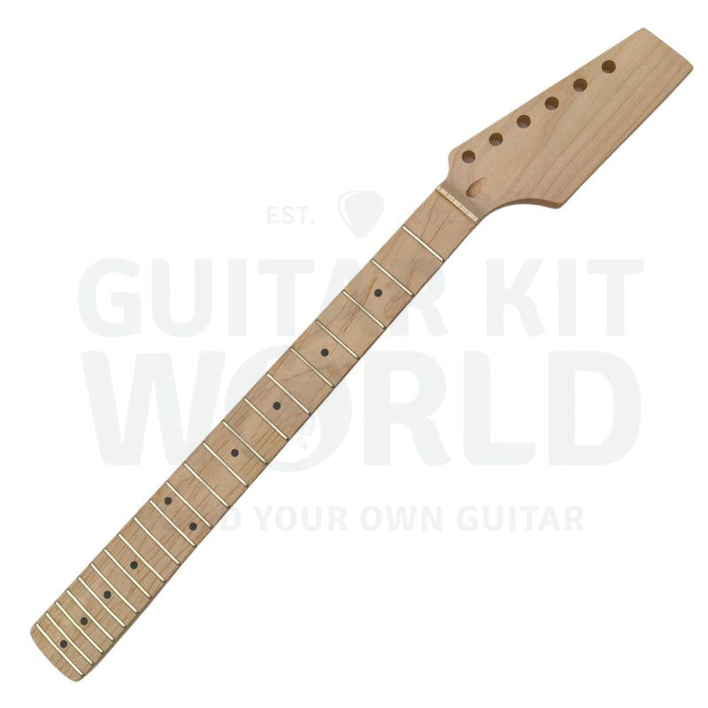 Thin Semi-Hollow Ash Body T-Style Guitar Kit With Spalted Maple Veneer
