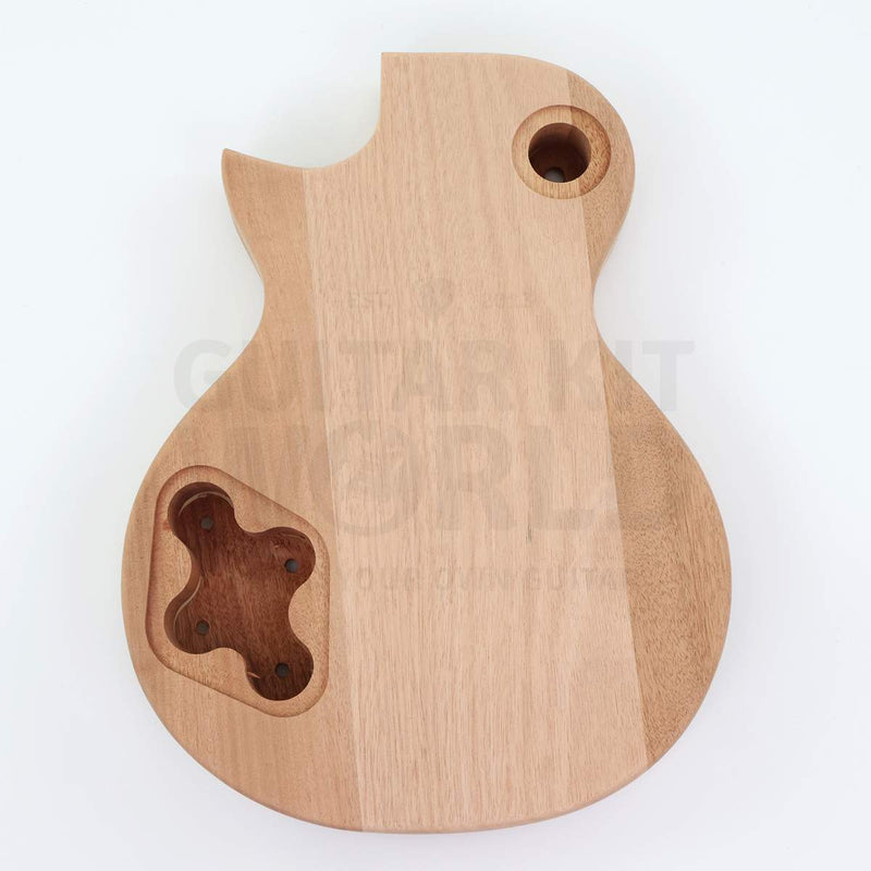 Mahogany single-cutaway body back with control cavity