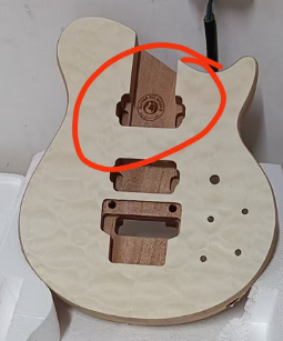 Mahogany NI-style Guitar Kit with Quilted Maple Veneer, Rosewood Fretboard - Guitar Kit World