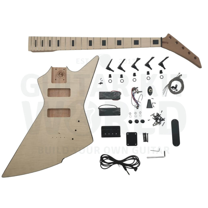 X8 5-string Bass Guitar Kit with Flamed Maple Top Veneer