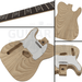 Lefty TE Guitar Kit w/ Ash Body, Ebony Fretboard - Guitar Kit World