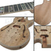 L2 Semi-Hollow Mahogany body Guitar Kit with Ebony Fretboard - Guitar Kit World