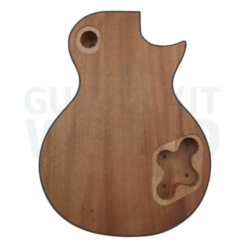 Lefty LP Guitar Kit with Flame Maple Veneer, Chrome Hardware - Guitar Kit World