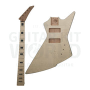 X8 5-string Bass Guitar Kit with Flamed Maple Top Veneer - Guitar Kit World
