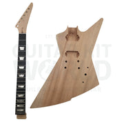Mahogany body EX-style Guitar Kit, Ebony Fretboard - Guitar Kit World