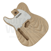 Lefty TE Guitar Kit w/ Ash Body, Ebony Fretboard - Guitar Kit World