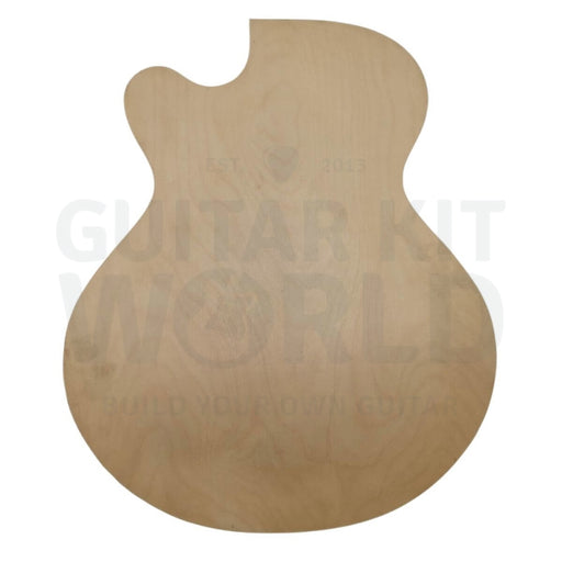 Hollow Body Venetian Cutaway Guitar Kit with Spalted Maple Veneer - Guitar Kit World
