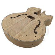 Hollow Body Venetian Cutaway Guitar Kit with Spalted Maple Veneer - Guitar Kit World