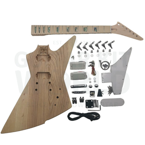 Ash body EXP-style Guitar Kit with Maple Neck and Fretboard - Guitar Kit World