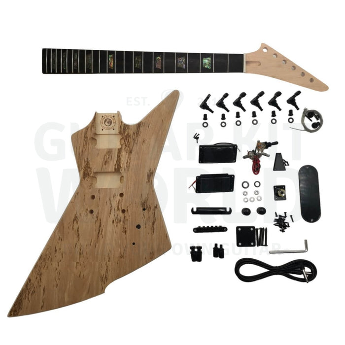 Basswood EX-style body Guitar Kit, Ebony Fretboard - Guitar Kit World