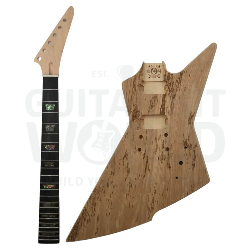 Basswood EX-style body Guitar Kit, Ebony Fretboard - Guitar Kit World