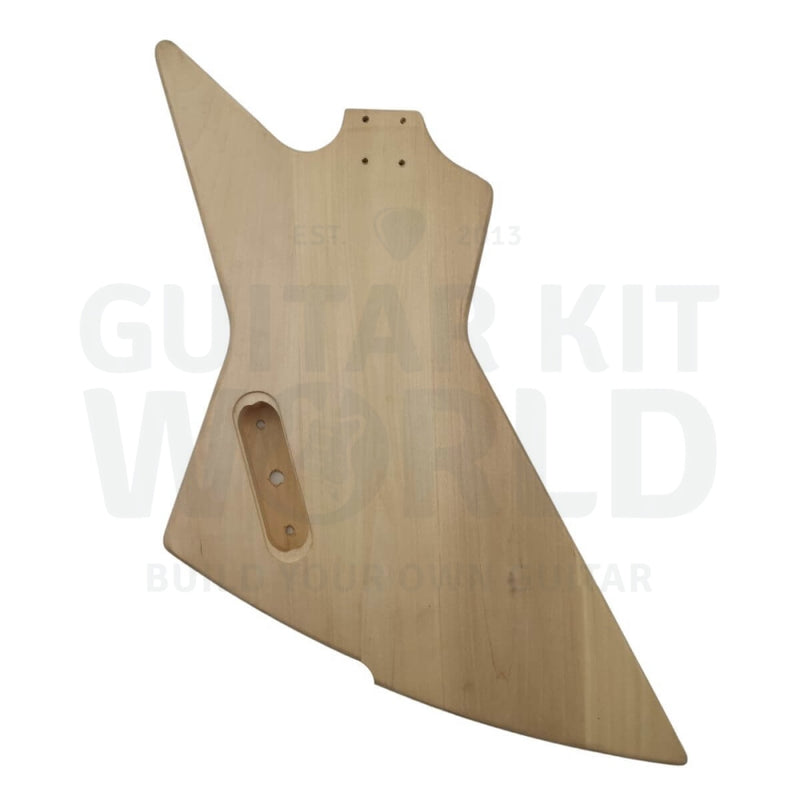 Basswood EX-style body Guitar Kit, Ebony Fretboard - Guitar Kit World