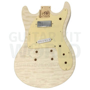 Basswood MOS-style guitar kit with Quilted Maple Body Top Veneer - Guitar Kit World