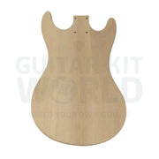 Basswood MOS-style guitar kit with Quilted Maple Body Top Veneer - Guitar Kit World