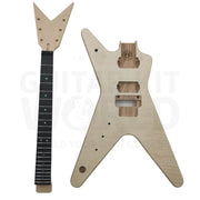 Lefty DB style Ash body Guitar Kit with Ebony Fretboard - Guitar Kit World