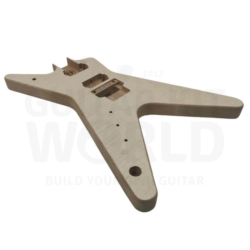 Lefty DB style Ash body Guitar Kit with Ebony Fretboard - Guitar Kit World