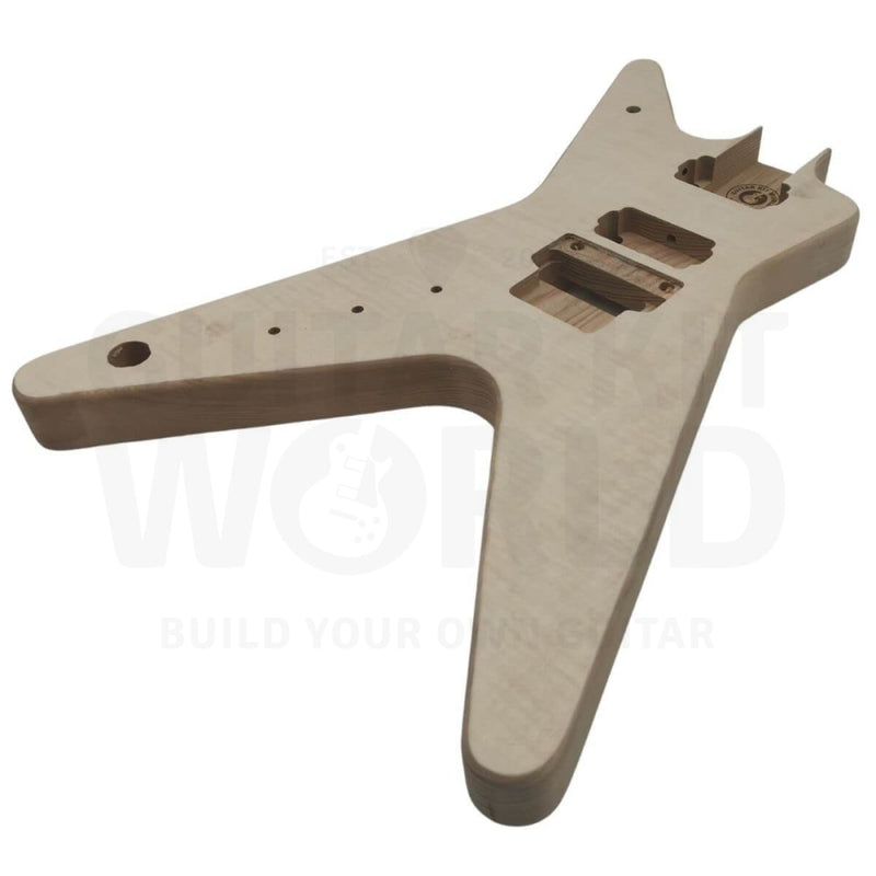 Lefty DB style Ash body Guitar Kit with Ebony Fretboard - Guitar Kit World