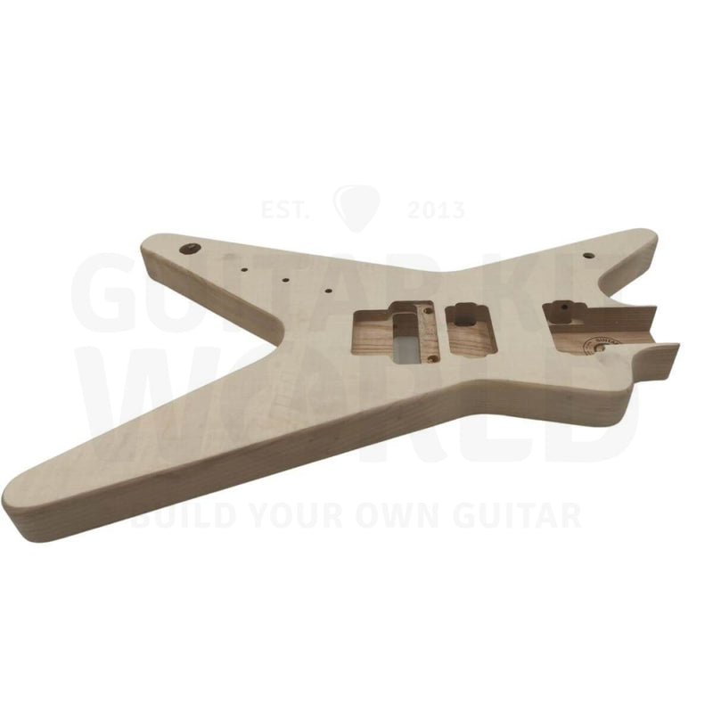 Lefty DB style Ash body Guitar Kit with Ebony Fretboard - Guitar Kit World