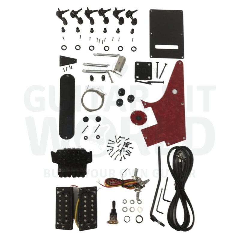 Mahogany body DB-style guitar kit with Ebony Fretboard - Guitar Kit World